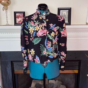 Zara Basic Collection | Floral Print Long Sleeve Jacket